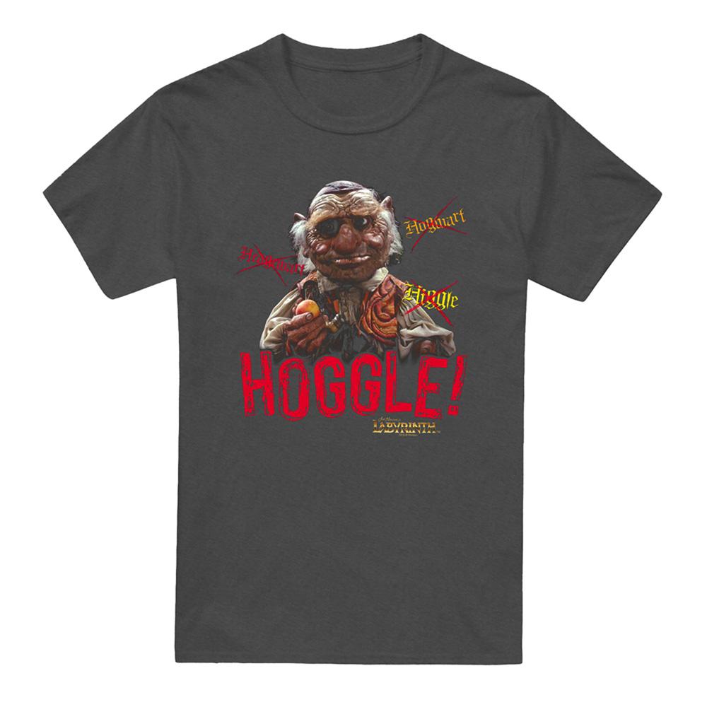 Charcoal - Front - Labyrinth Unisex Adult Hoggle Heather T-Shirt