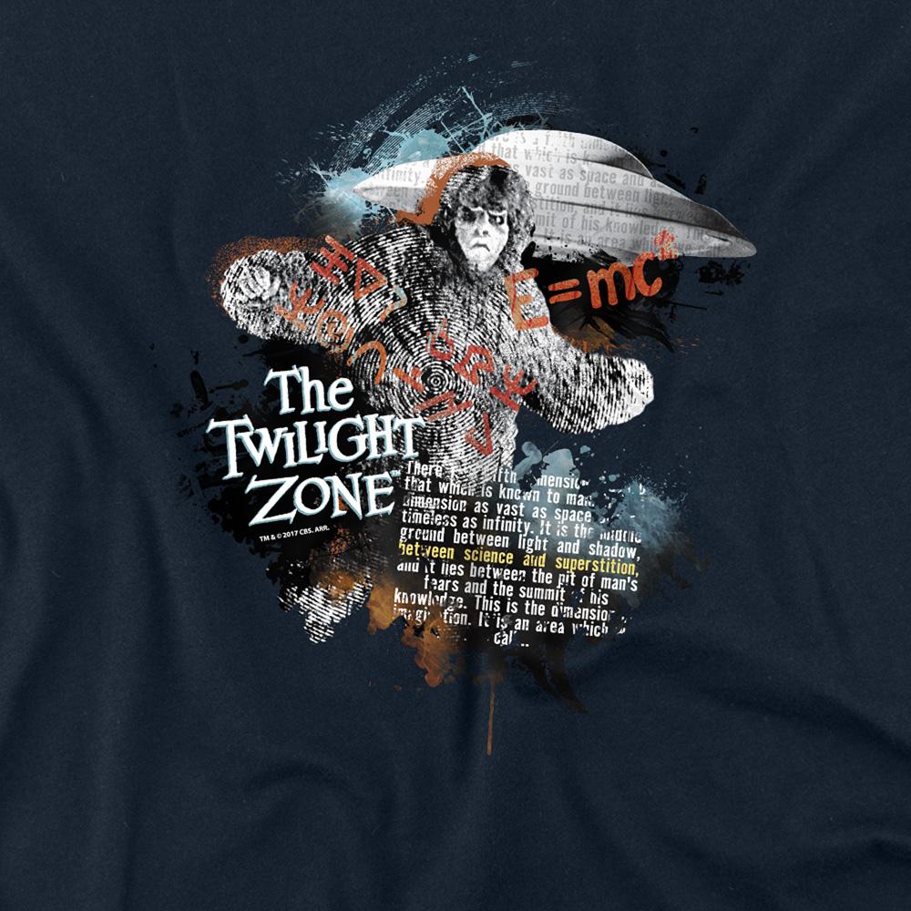 Navy - Side - The Twilight Zone Unisex Adult Science & Superstition Long-Sleeved T-Shirt