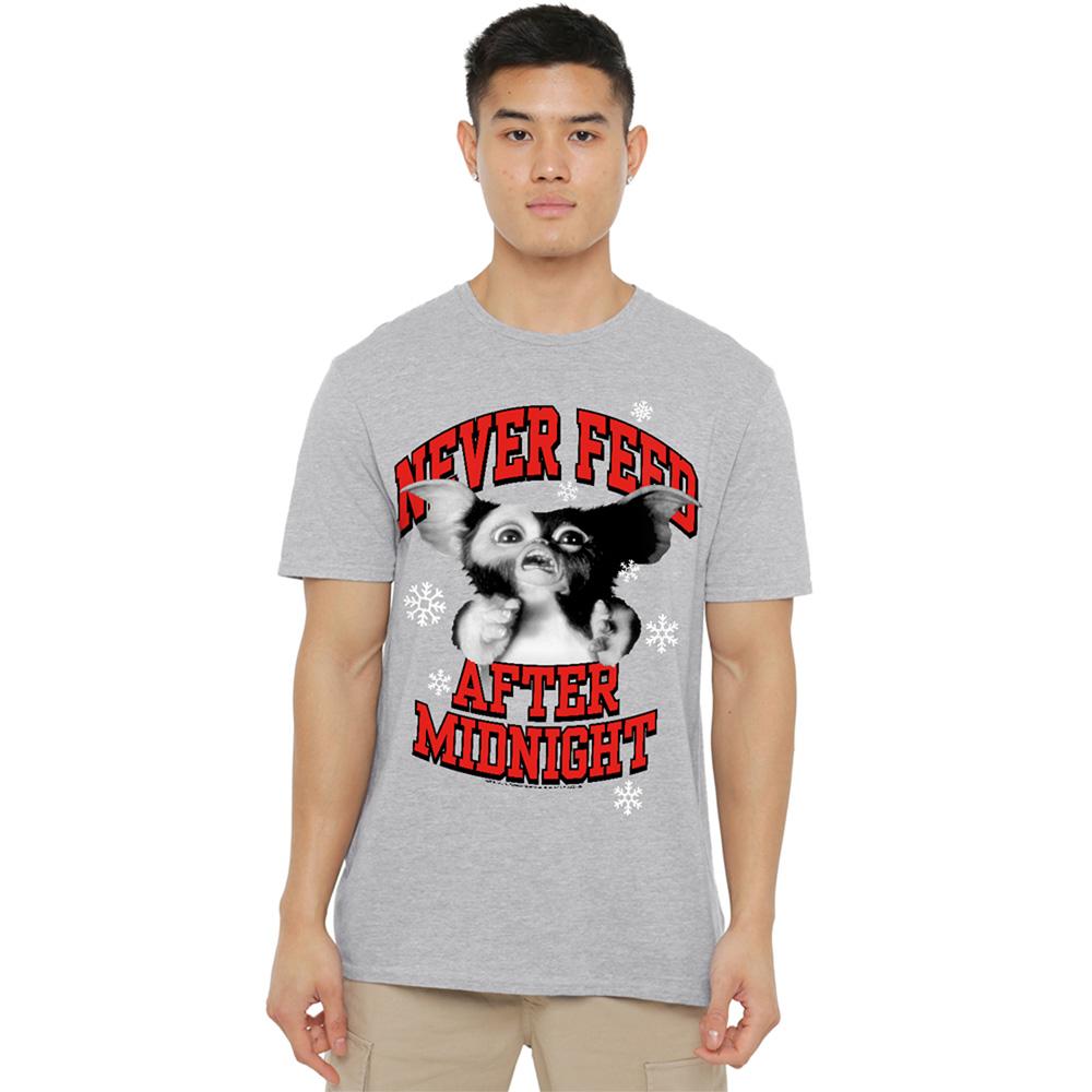 Athletic Heather - Lifestyle - Gremlins Unisex Adult Never Feed After Midnight Gizmo Heather Christmas T-Shirt