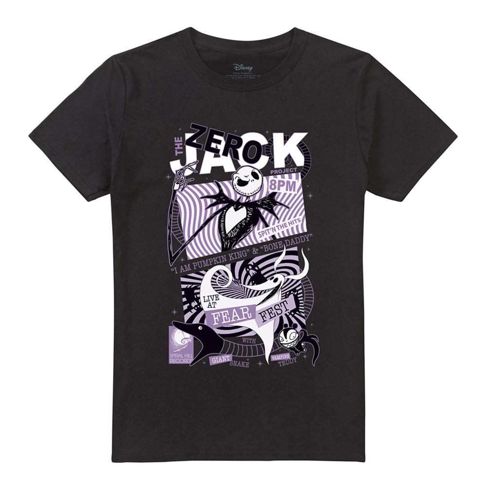 Black - Front - The Nightmare Before Christmas Unisex Adult Fear Fest T-Shirt