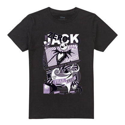 Black - Front - The Nightmare Before Christmas Unisex Adult Fear Fest T-Shirt