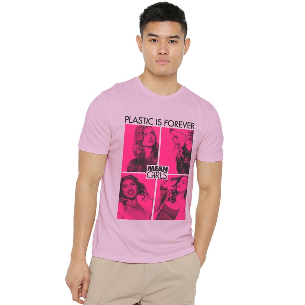 Pink - Lifestyle - Mean Girls Unisex Adult Plastic Is Forever T-Shirt