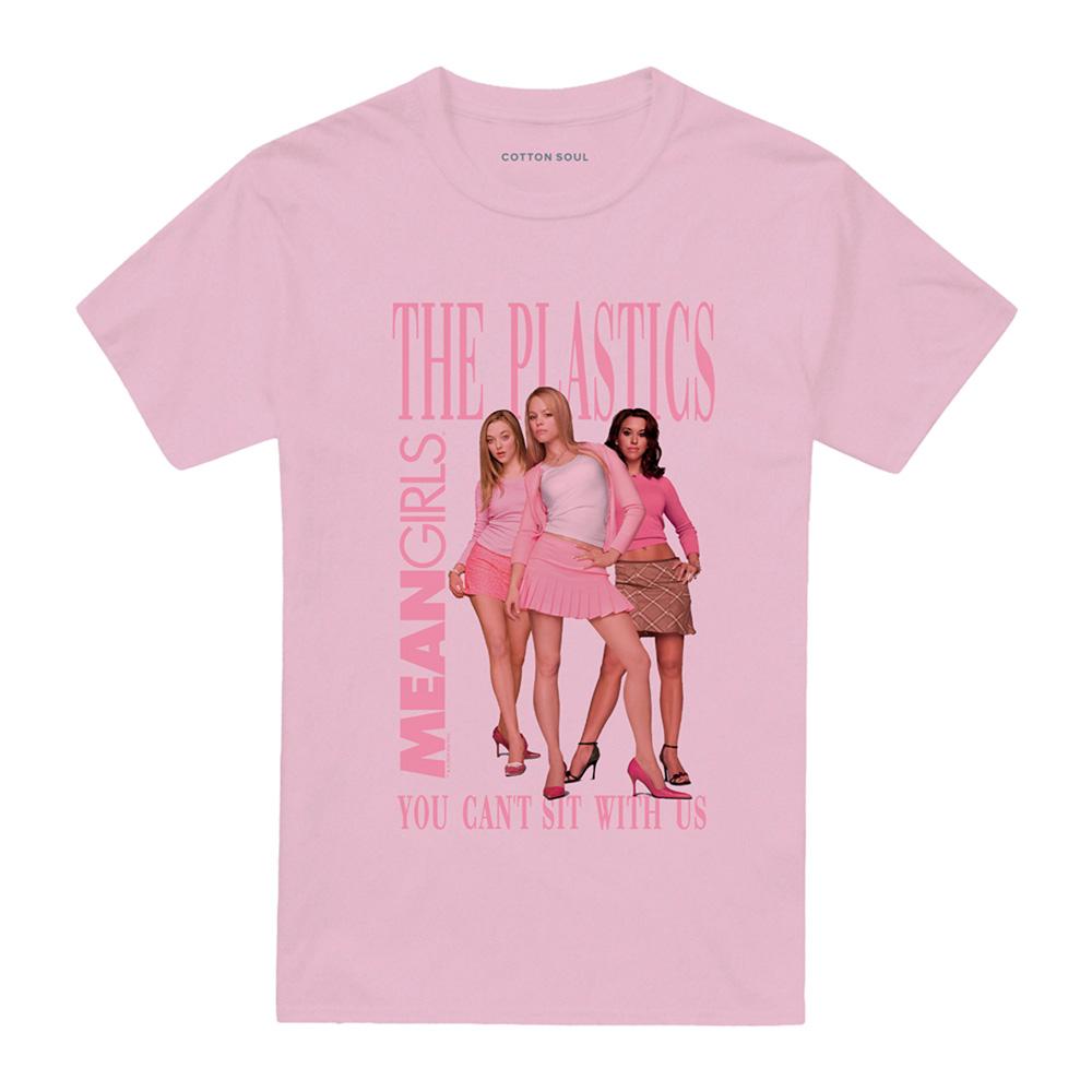 Pink - Front - Mean Girls Unisex Adult The Plastics T-Shirt