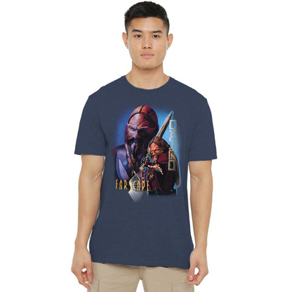 Navy - Lifestyle - Farscape Unisex Adult Ka D´Argo Heather T-Shirt