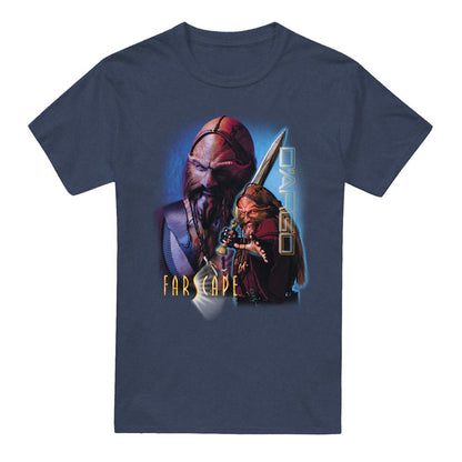 Navy - Front - Farscape Unisex Adult Ka D´Argo Heather T-Shirt