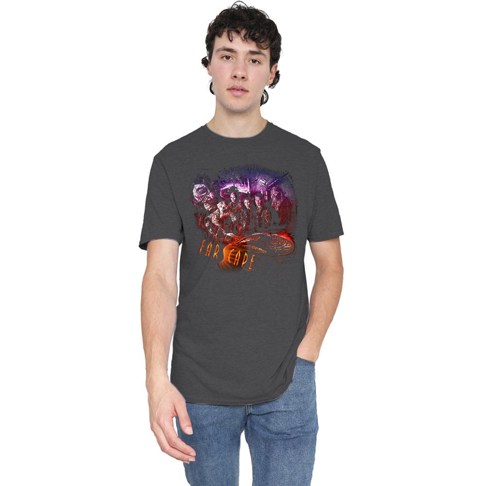 Charcoal - Lifestyle - Farscape Unisex Adult Graphic Collage Heather T-Shirt
