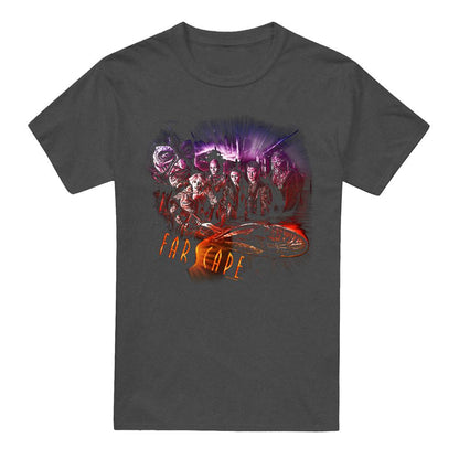 Charcoal - Front - Farscape Unisex Adult Graphic Collage Heather T-Shirt
