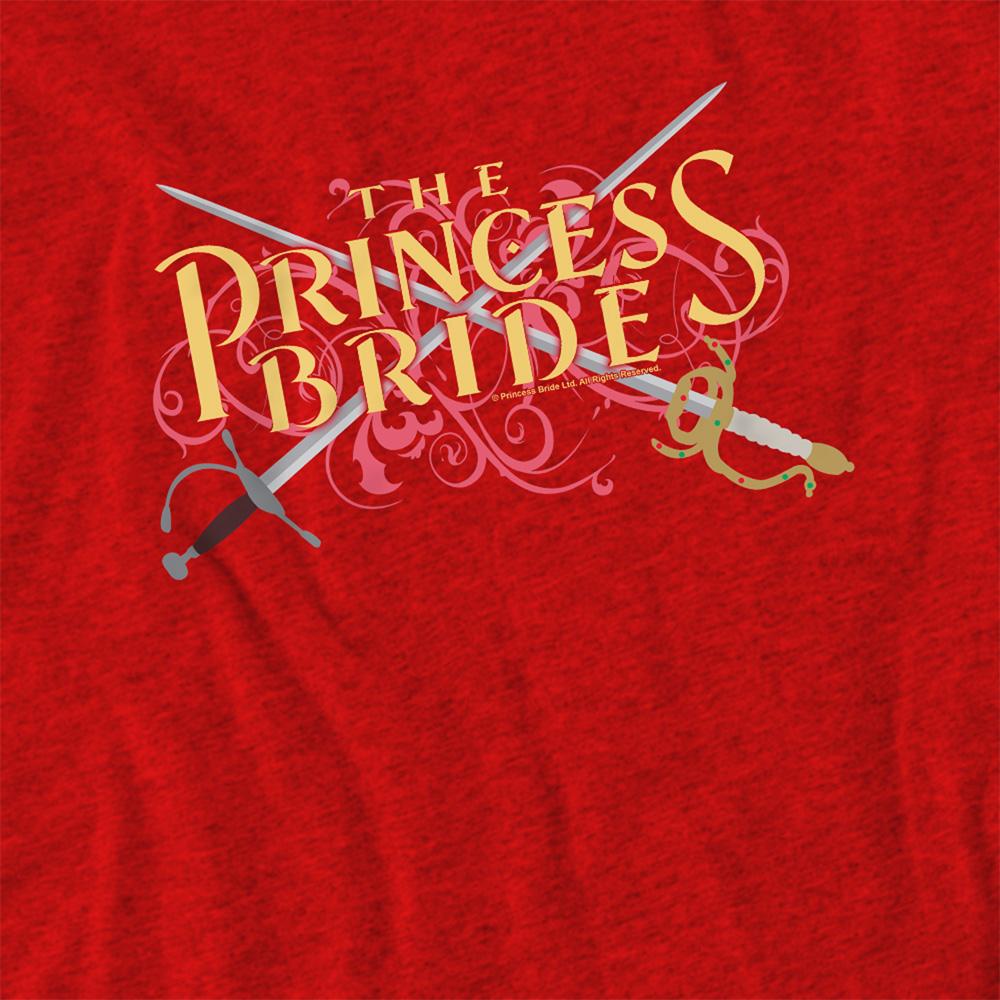 Red - Side - The Princess Bride Unisex Adult Swords Heather T-Shirt