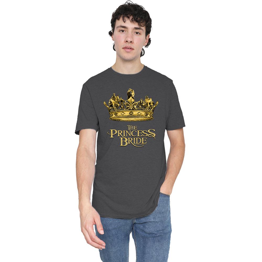 Charcoal - Lifestyle - The Princess Bride Unisex Adult Crown Heather T-Shirt