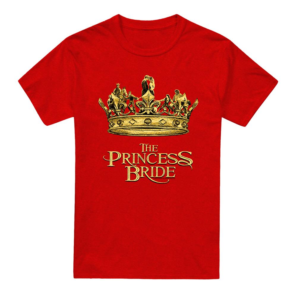 Red - Front - The Princess Bride Unisex Adult Crown Heather T-Shirt