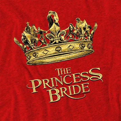 Red - Side - The Princess Bride Unisex Adult Crown Heather T-Shirt