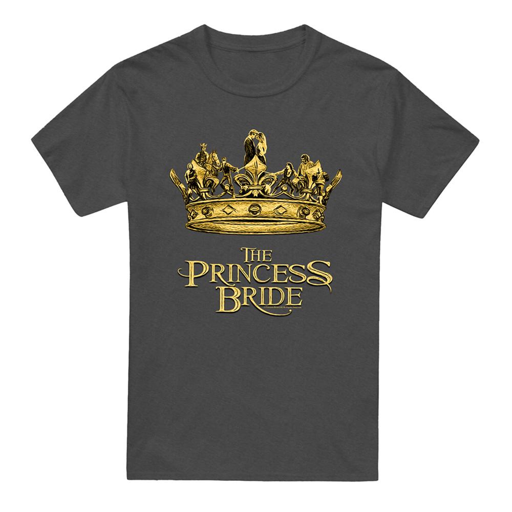 Charcoal - Front - The Princess Bride Unisex Adult Crown Heather T-Shirt