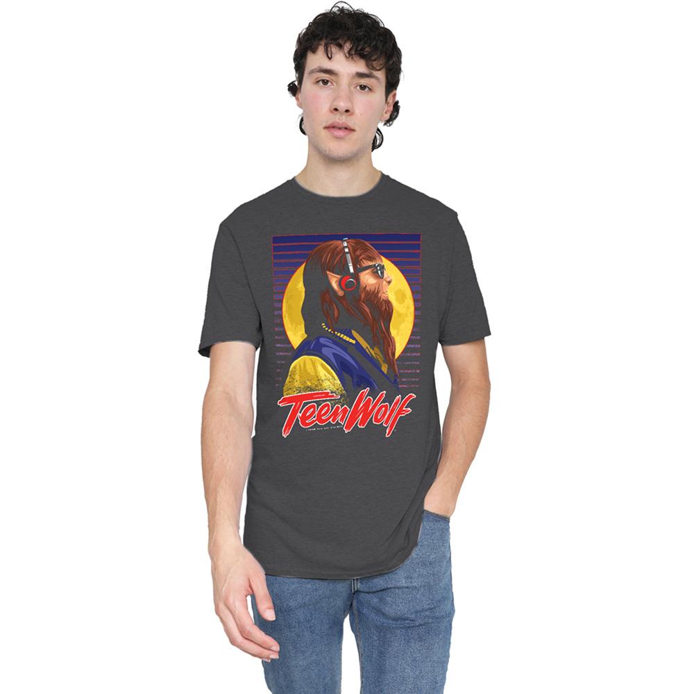 Charcoal - Lifestyle - Teen Wolf Unisex Adult Headphones Heather T-Shirt