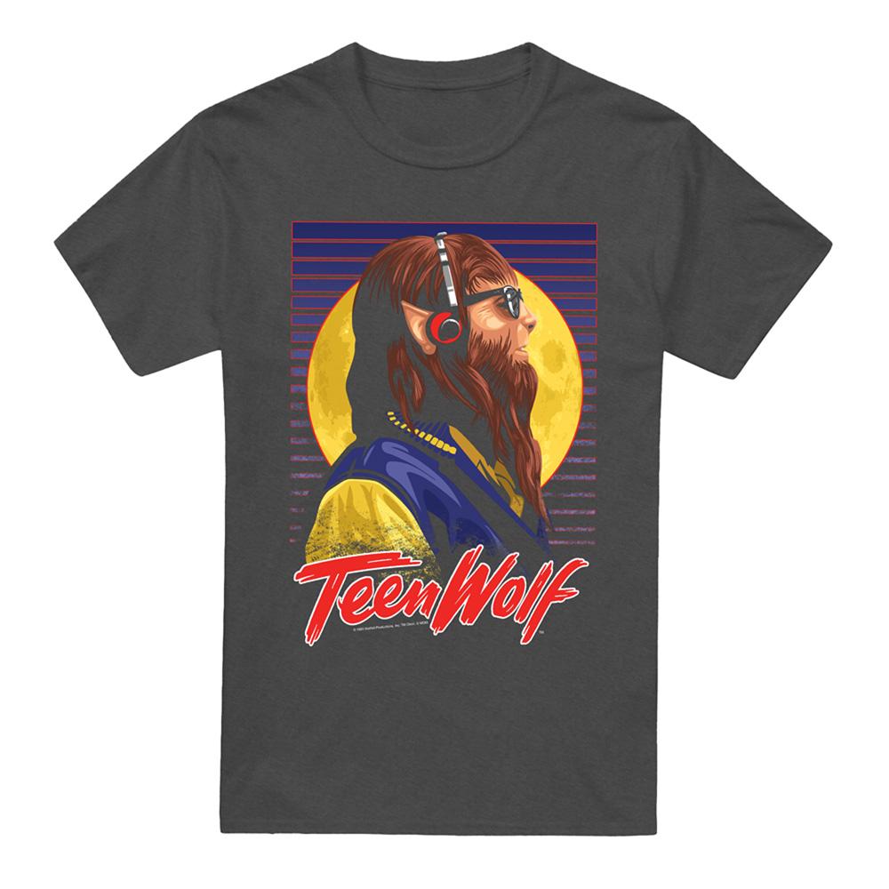 Charcoal - Front - Teen Wolf Unisex Adult Headphones Heather T-Shirt