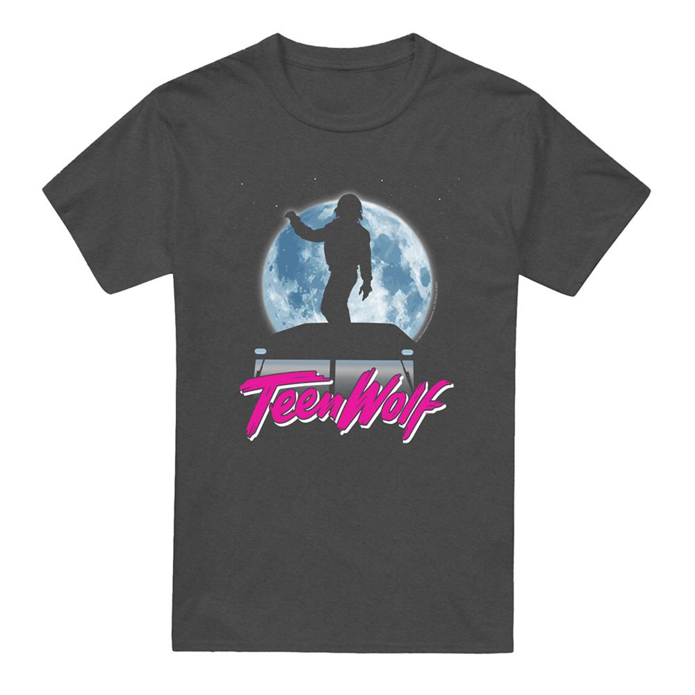 Charcoal - Front - Teen Wolf Unisex Adult Moonlight Surf Heather T-Shirt