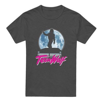 Charcoal - Front - Teen Wolf Unisex Adult Moonlight Surf Heather T-Shirt
