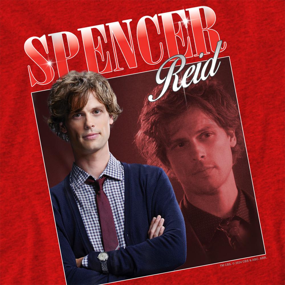 Red - Side - Criminal Minds Unisex Adult Bootleg Spencer Reid Heather T-Shirt