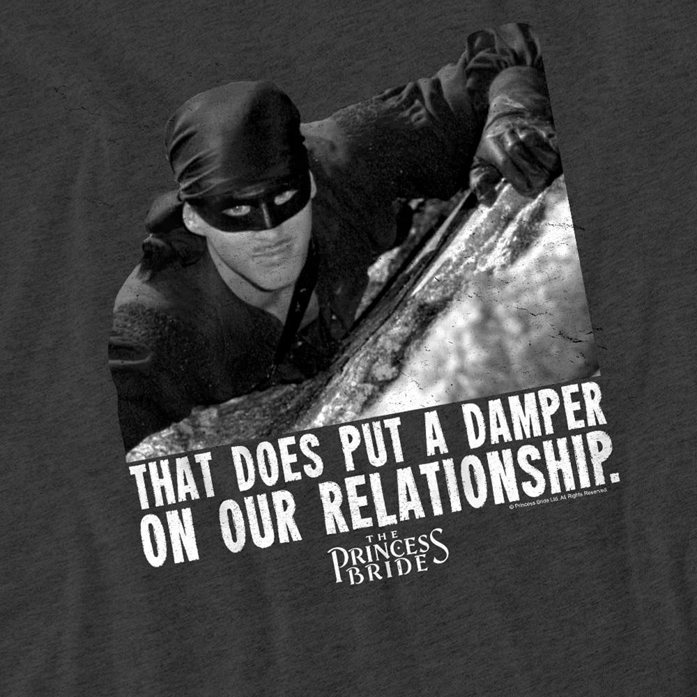 Charcoal - Side - The Princess Bride Unisex Adult Damper Heather T-Shirt