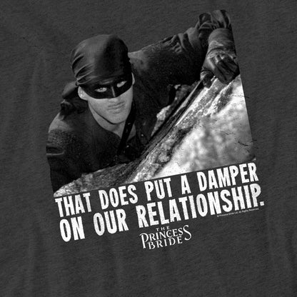 Charcoal - Side - The Princess Bride Unisex Adult Damper Heather T-Shirt