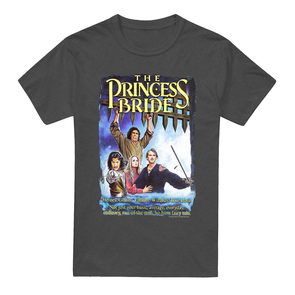 Charcoal - Front - The Princess Bride Unisex Adult Alt Poster Heather T-Shirt