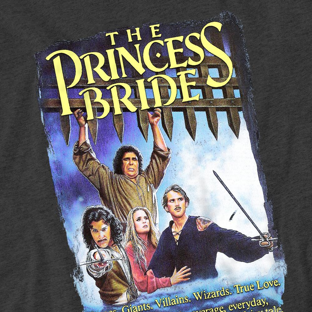 Charcoal - Side - The Princess Bride Unisex Adult Alt Poster Heather T-Shirt