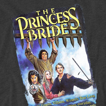 Charcoal - Side - The Princess Bride Unisex Adult Alt Poster Heather T-Shirt