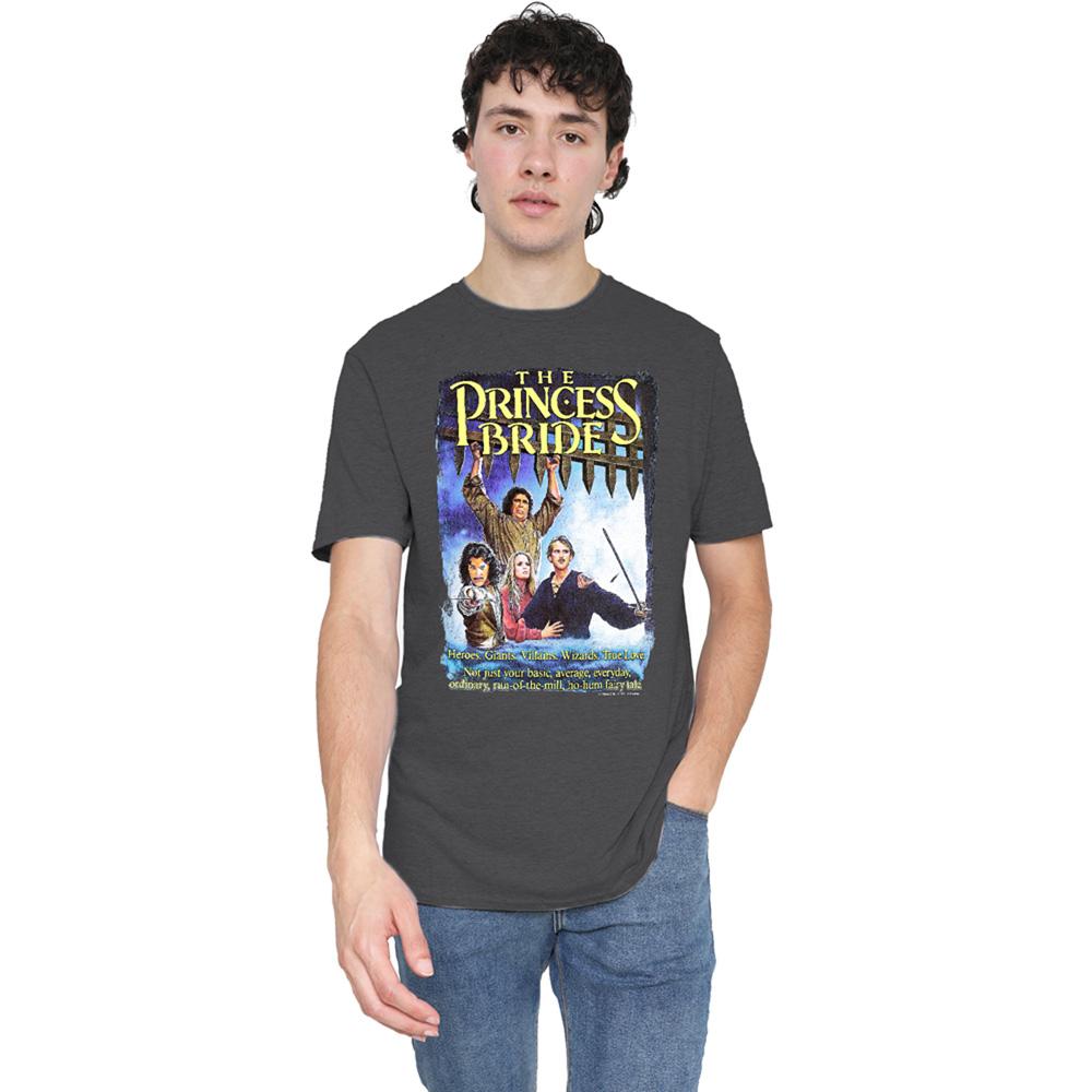 Charcoal - Lifestyle - The Princess Bride Unisex Adult Alt Poster Heather T-Shirt