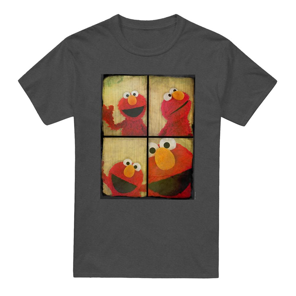 Charcoal - Front - Sesame Street Unisex Adult Photobooth Heather T-Shirt
