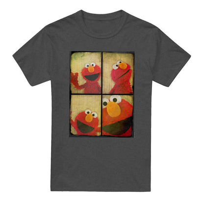 Charcoal - Front - Sesame Street Unisex Adult Photobooth Heather T-Shirt