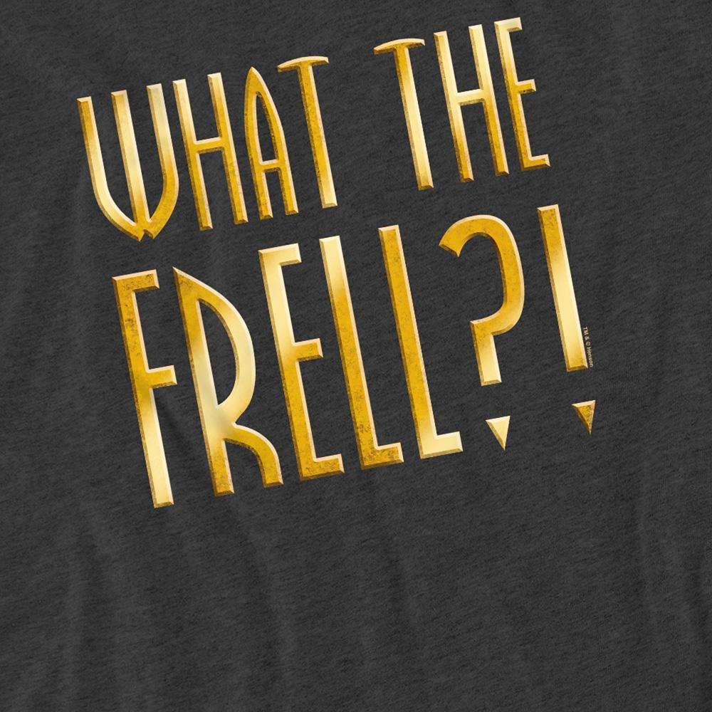Charcoal - Side - Farscape Unisex Adult What The Frell Heather T-Shirt