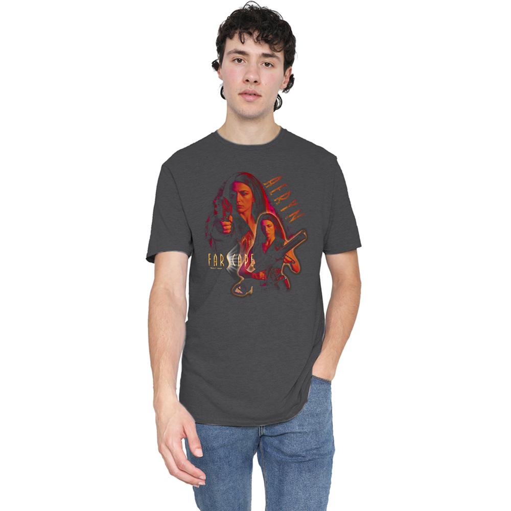 Charcoal - Lifestyle - Farscape Unisex Adult Aeryn Heather T-Shirt