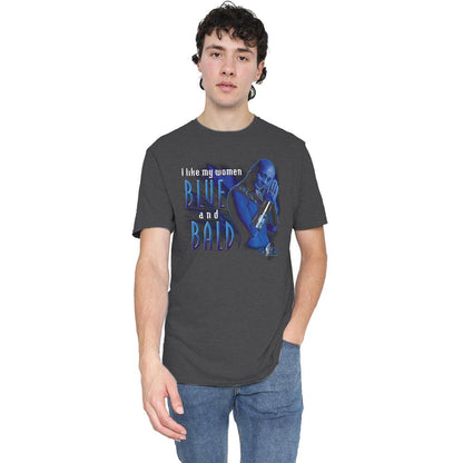 Charcoal - Lifestyle - Farscape Unisex Adult Blue And Bald Heather T-Shirt