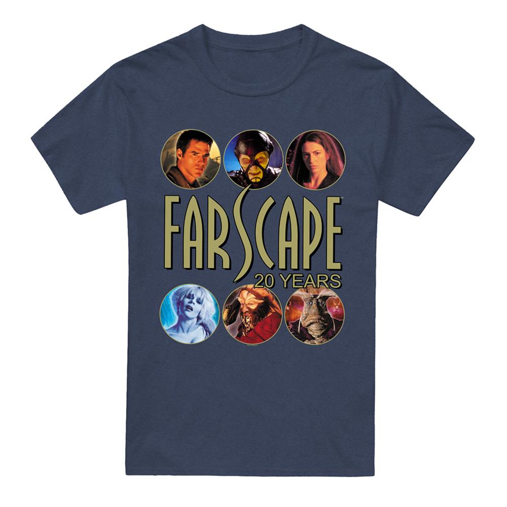 Navy - Front - Farscape Unisex Adult 20 Years Heather T-Shirt