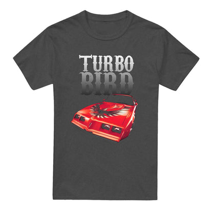 Charcoal - Front - Pontiac Unisex Adult Turbo Bird Heather T-Shirt