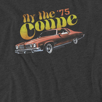 Charcoal - Side - Pontiac Unisex Adult Fly The Coupe Heather T-Shirt