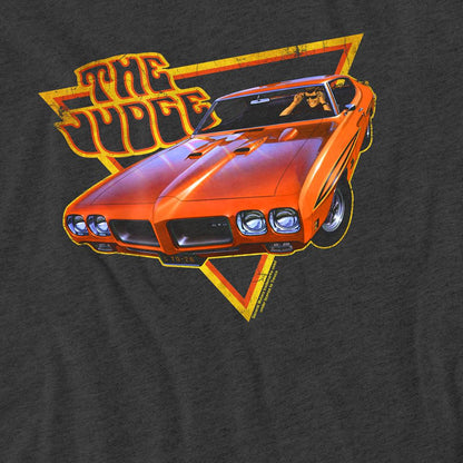 Charcoal - Side - Pontiac Unisex Adult Judged Heather T-Shirt