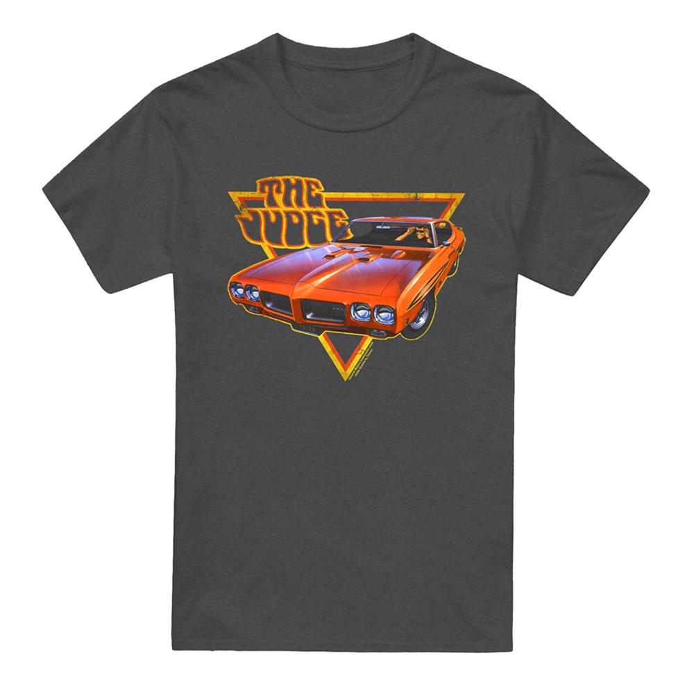 Charcoal - Front - Pontiac Unisex Adult Judged Heather T-Shirt