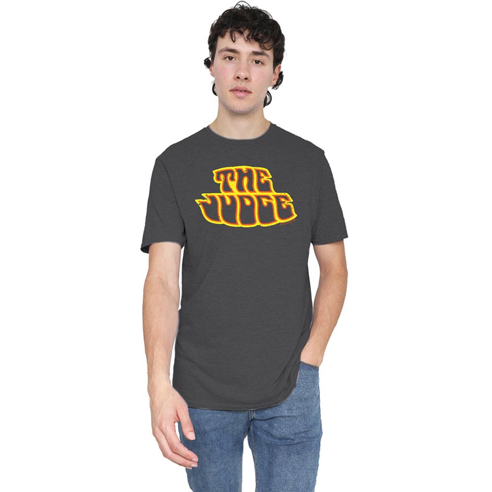Charcoal - Lifestyle - Pontiac Unisex Adult Judge Logo Heather T-Shirt