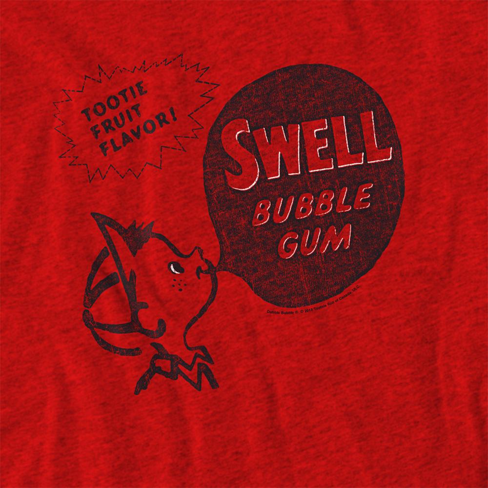 Red - Side - Dubble Bubble Unisex Adult Swell Gum Heather T-Shirt