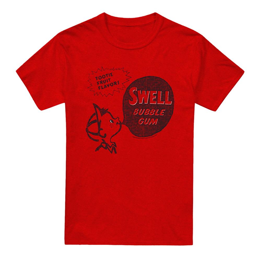 Red - Front - Dubble Bubble Unisex Adult Swell Gum Heather T-Shirt