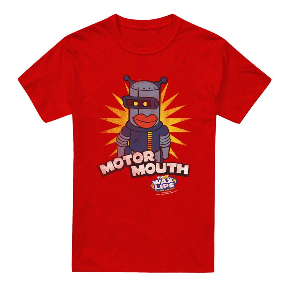 Red - Front - Dubble Bubble Unisex Adult Motor Mouth Heather T-Shirt
