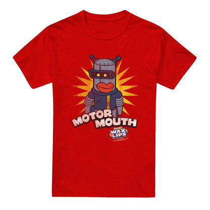 Red - Front - Dubble Bubble Unisex Adult Motor Mouth Heather T-Shirt