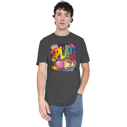 Charcoal - Lifestyle - Dubble Bubble Unisex Adult Splat Gum Heather T-Shirt