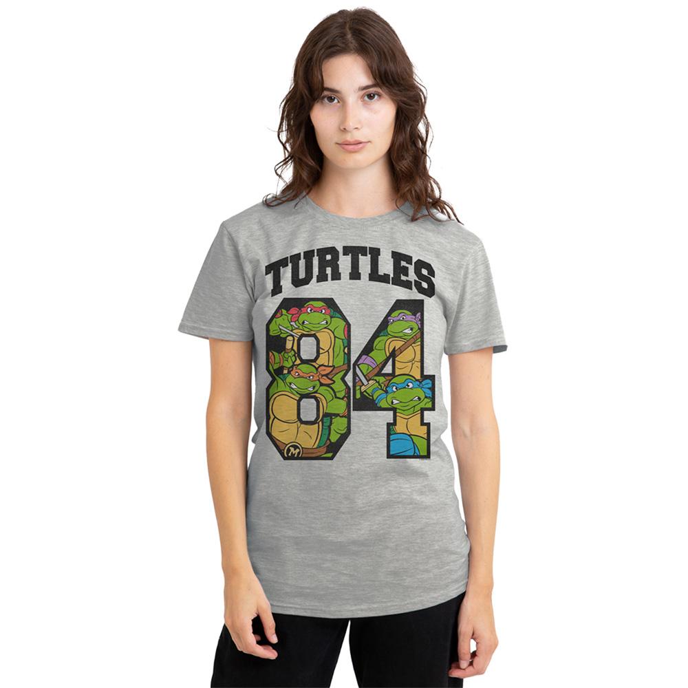 Athletic - Lifestyle - Teenage Mutant Ninja Turtles Womens-Ladies Turtles 84 Heather T-Shirt