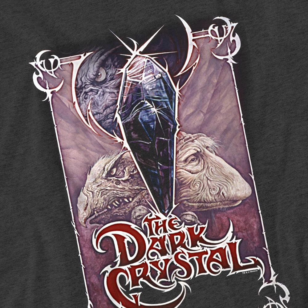 Charcoal - Side - Dark Crystal Unisex Adult Wicked Poster Heather T-Shirt