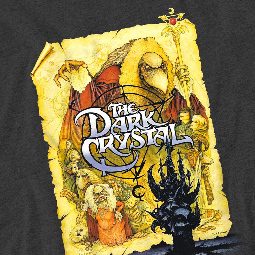 Charcoal - Side - Dark Crystal Unisex Adult Poster Heather T-Shirt