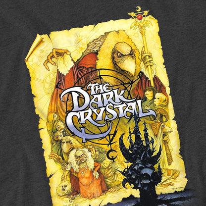 Charcoal - Side - Dark Crystal Unisex Adult Poster Heather T-Shirt