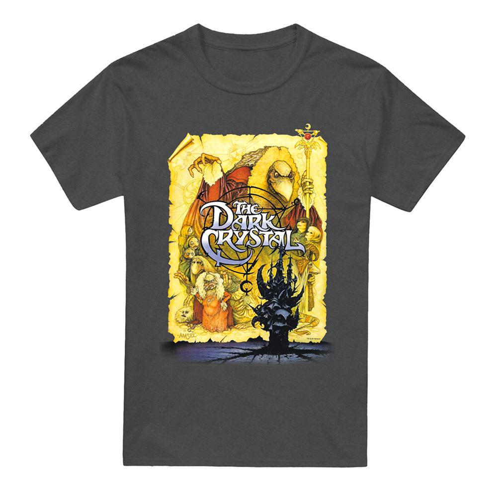Charcoal - Front - Dark Crystal Unisex Adult Poster Heather T-Shirt
