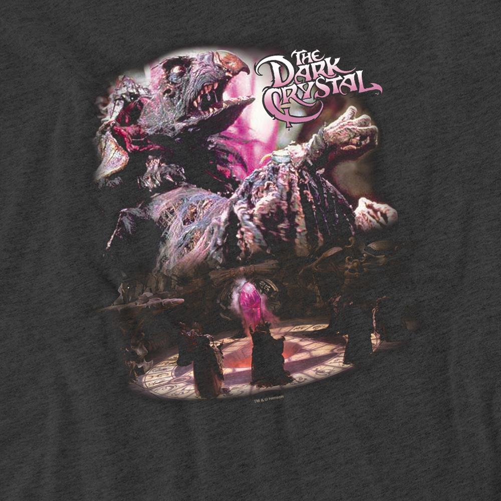 Charcoal - Side - Dark Crystal Unisex Adult Power Mad Heather T-Shirt