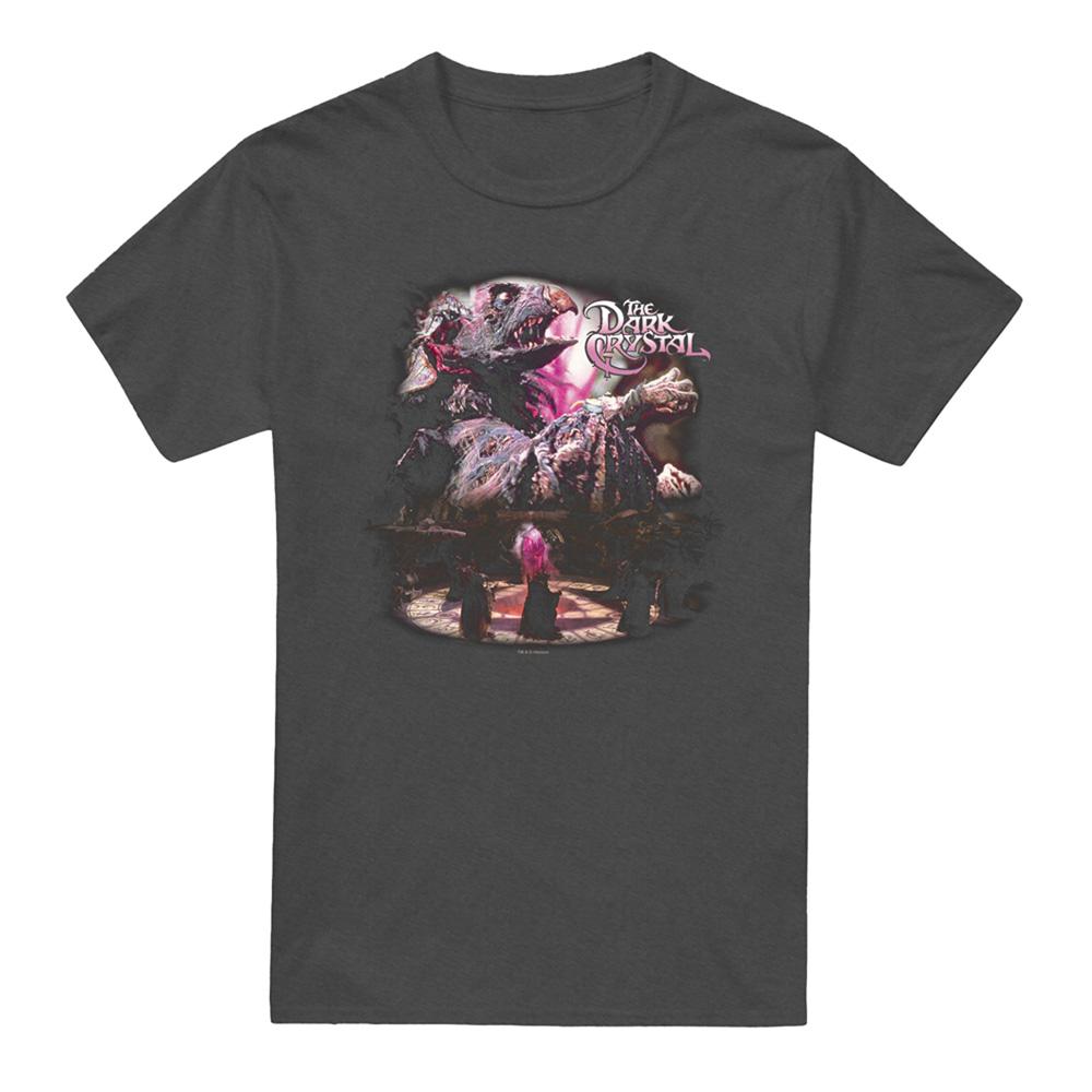 Charcoal - Front - Dark Crystal Unisex Adult Power Mad Heather T-Shirt
